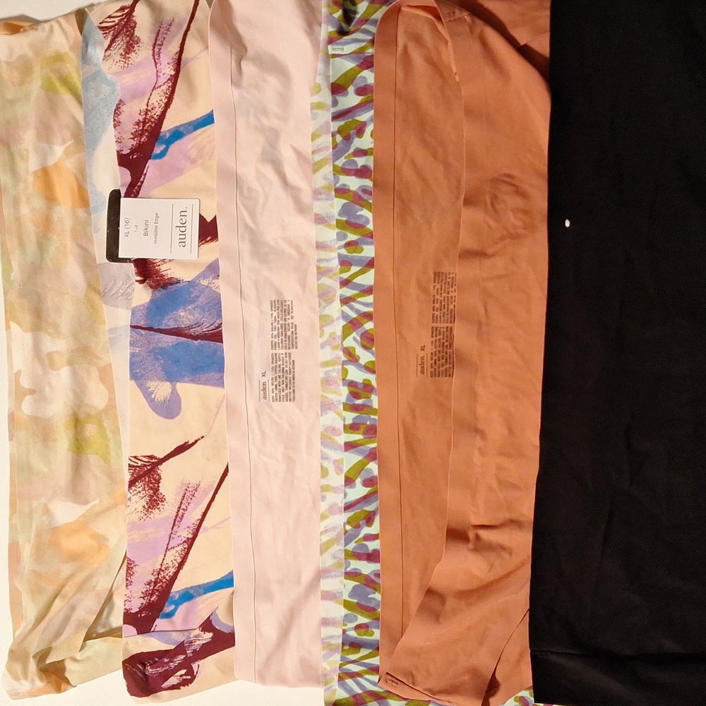 6 Pc XL Large 16 Auden WHOLESALE Bundle LOT NEW Skin Invisible EDGE PANTIES